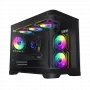 Caixa Gamemax | HYPE-M BK | preto | Micro | fonte de alimentação não incluída