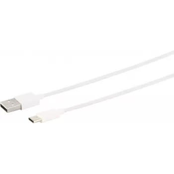 Cabo USB S/CONN 14-13043 USB 2.0 2 m USB-A USB-C branco