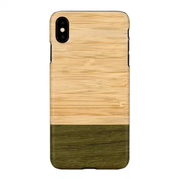 Capa para smartphone man and wood para iPhone XS Max — parte traseira em madeira floresta de bambu, capa de proteção
