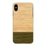 Capa para smartphone man and wood para iPhone XS Max — parte traseira em madeira floresta de bambu, capa de proteção