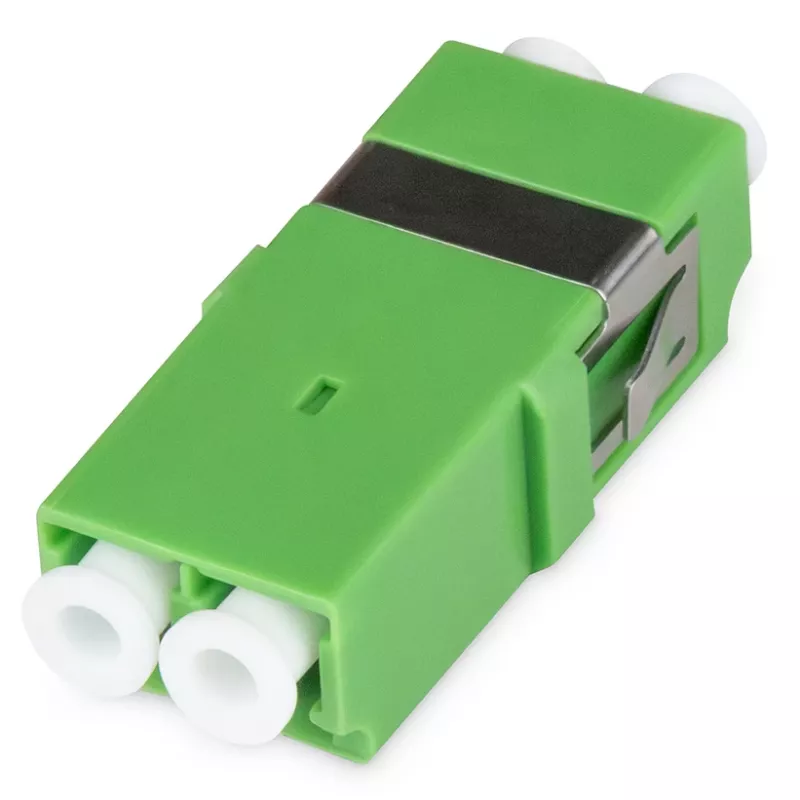 DIGITUS DN-96007-1APC-OF Acoplador de fibra ótica LC/APC duplex, monomodo OS2, sem flange, verde