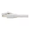 Cabo Ethernet blindado S/FTP série Cat8 25G/40G certificado da Eaton Tripp Lite, à prova de dobras (RJ45 M/M), PoE, branco, 1,83 m - cabo de rede - RJ-45 (M) para RJ-45 (M) - 1,829 m - S/FT