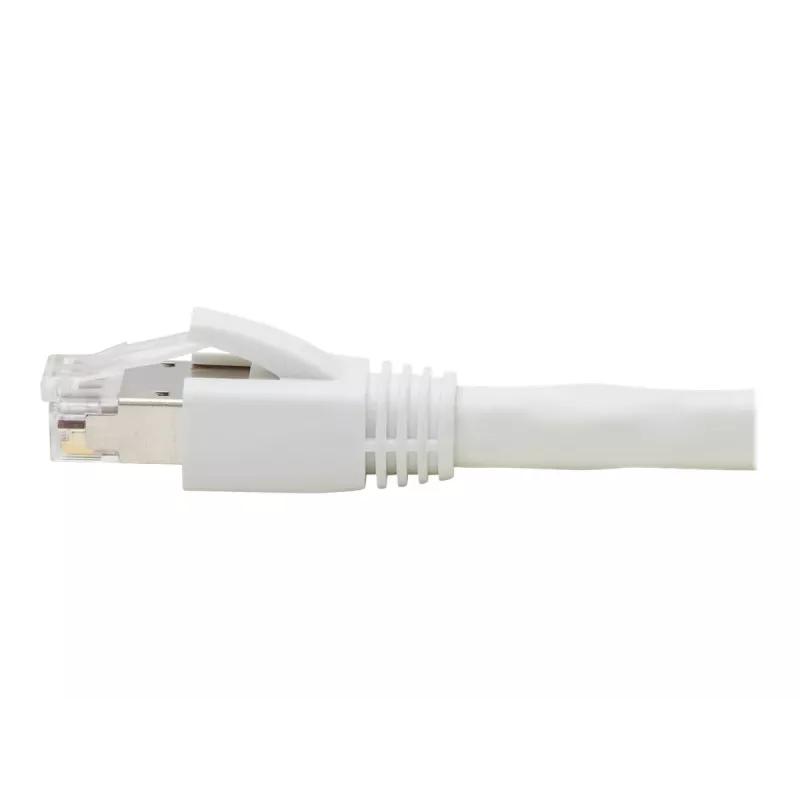 Cabo Ethernet blindado S/FTP série Cat8 25G/40G certificado da Eaton Tripp Lite, à prova de dobras (RJ45 M/M), PoE, branco, 1,83 m - cabo de rede - RJ-45 (M) para RJ-45 (M) - 1,829 m - S/FT