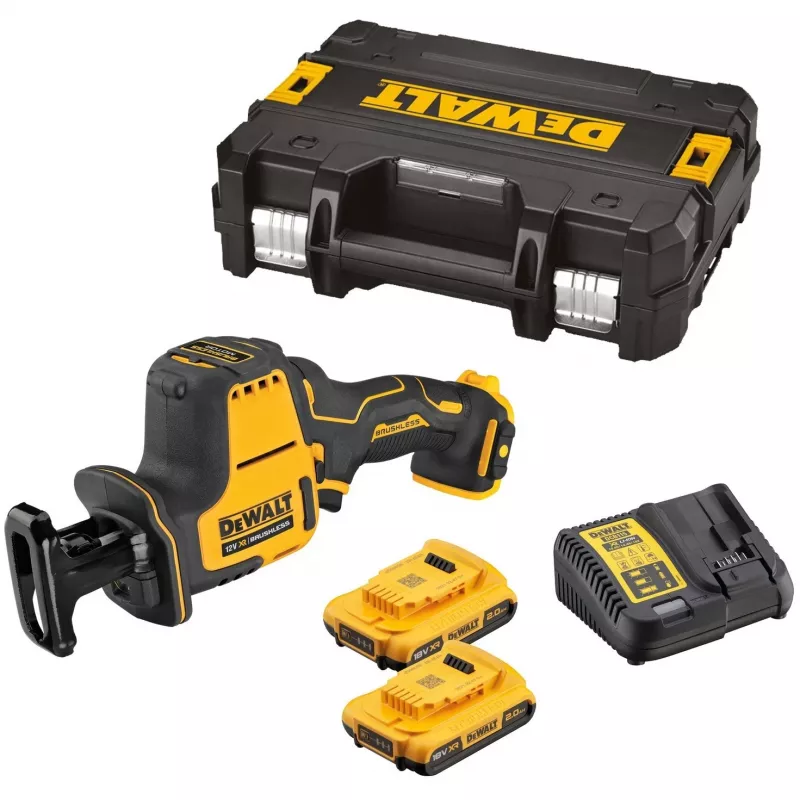 DeWALT DCS312D2-QW Serra sabre 2800 spm Preto, Amarelo