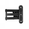 Suporte de parede para TV/monitor Maclean MC-417 totalmente articulado 13-32 30kg máx. VESA 100x100 preto com pintura em pó suporte universal ajustável distância à parede ajustável rotativo inclinável