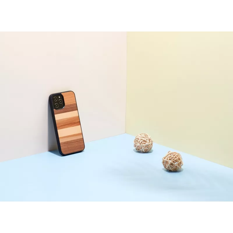 Capa para telemóvel Man and Wood para iPhone 12 / 12 Pro — areia preta