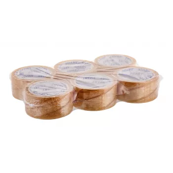 Fita adesiva transparente à base de solvente BESTPAK 48 mm x 60 m, rolo transparente para selar e embalar