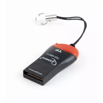 Leitor de cartões Gembird FD2-MSD-3 USB 2.0 preto vermelho