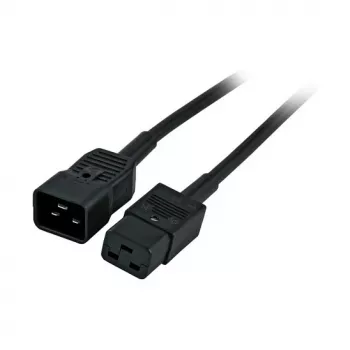 EFB-Elektronik Cabo de extensão de corrente IEC C20 180° - C19 180°, preto, 1,8 m, 3 x 1,50 mm² Fabricante: EFB Elektronik (EK519.1,8)