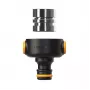 Fiskars 1027062 conector para mangueira de água união de mangueira metal preto, laranja, prateado 1 unid.