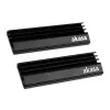 Akasa A-M2HS01-KT02 Dissipador/radiador para SSD de sistema de refrigeração de computador Preto 1 - 2 (A-M2HS01-KT02)