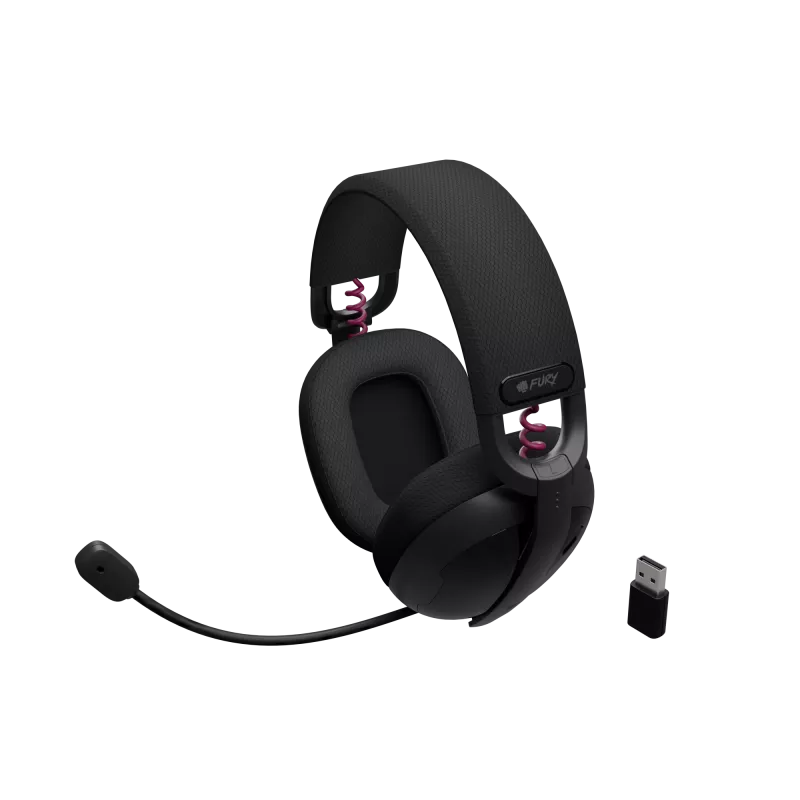 Genesis Headset Gaming | Fury Fukiya F6 | Bluetooth | Over-Ear | Microfone | Sem fios | preto