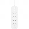 Proteção contra sobretensão SurgePlus 8x Schuko 2xUSB-C 900J 2m