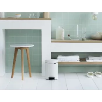 Brabantia 112126 balde de lixo 3 l redondo branco (11 21 26)