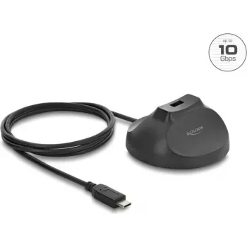 Suporte magnético DELOCK conector fêmea USB Type-A para conector macho USB Type-C 10 Gbit/s cabo de docking 1,2 m (64365)