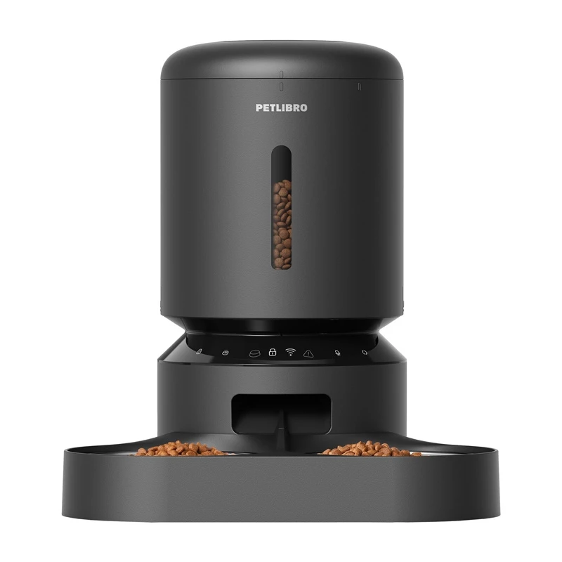 Comedouro automático para animais Aptel Granary PL-AF103-36B, automático, 5 l, dois comedouros, Wi-Fi (preto)