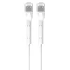 Cabo de rede Cat.6a U/FTP 1 Gbps em cobre, ponta quebrada, 2 m, branco