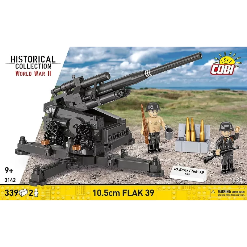 Conjunto de construção Cobi Blöcke 10,5 cm Flak 39 — 339 peças