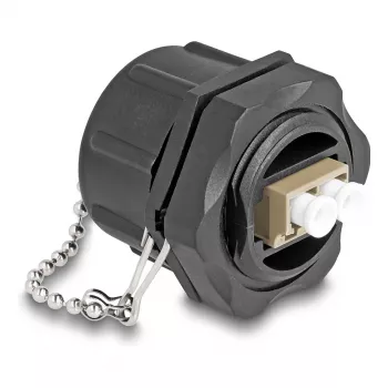 Conector de fibra ótica DeLOCK LC duplex para LC duplex multimodo IP68