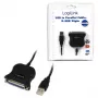 Cabo paralelo LogiLink UA0054A preto 1,8 m