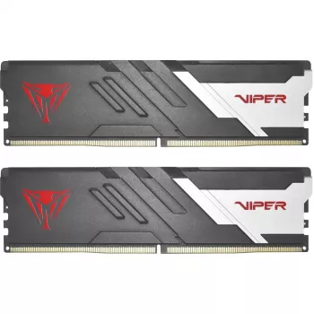 DIMM 16 GB DDR5-5600 (2x 8 GB) dual kit, memória RAM preto/branco, PVV516G560C40K, Viper Venom, INTEL XMP