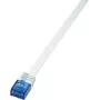 Logilink SlimLine - cabo de rede - RJ-45 (M) - RJ-45 (M) - 1 m - UTP - CAT 6 - branco (CF2031U)