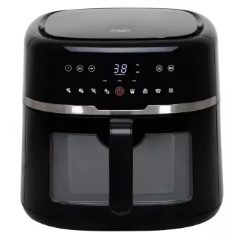 Fritadeira de ar quente Adler AD 6318 – 8 L, 2200 W, visor LED, 9 programas, preto