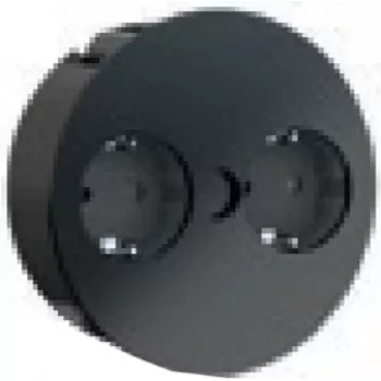 Bachmann TWIST - 2 m - 2 saídas AC - interior - metal - plástico - preto - 42,5 mm