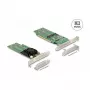 DeLOCK placa PCI Express x16 para 4 x NVMe M.2 Key M internos – formato low-profile