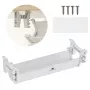 Organizador de cabos/tomadas sob a secretária Maclean, carga máx. 5 kg, branco, MC-106 W