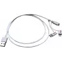 Cabo USB ROLINE 11.02.8329 1 m USB 2.0 USB A Micro-USB B branco (11.02.8329)