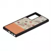 Capa protetora Man and Wood para Samsung Galaxy Note 20 Ultra — flor rosa sobre preto
