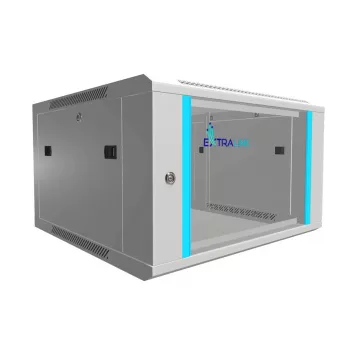Caixa de parede Extralink 6U 600x600 cinzento