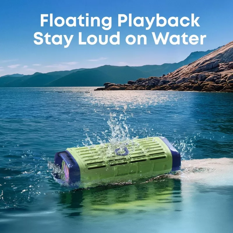 Altifalante portátil Anker Soundcore Boom 3i — 50 W, Bluetooth, à prova de água, verde
