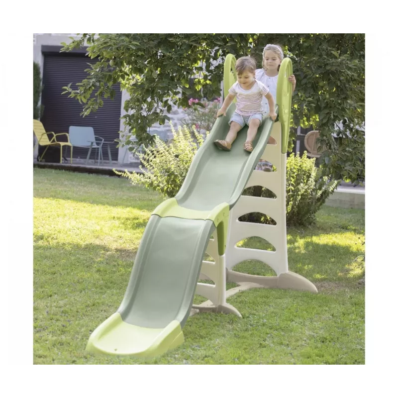 Escorrega de exterior SMOBY Megagliss 2 em 1 Modelo 7600820201 com escorrega de água e funções de escalada
