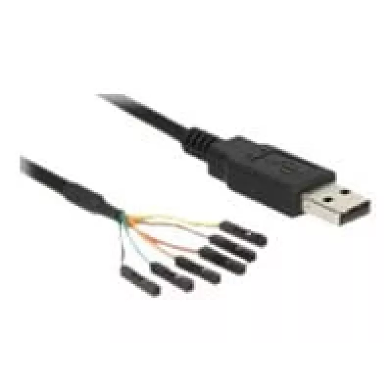 Cabo USB DeLOCK 1,8 m USB2.0-A/TTL 6 pinos Preto