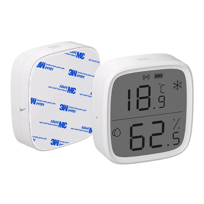 Sensor de temperatura e humidade interior Sonoff ZigBee SNZB-02D sem fios pilha CR2450