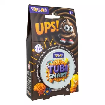 Massa de modelar TUBAN TUBI SMART – UPS! 50 g, castanho, criança, 95×35×165 mm