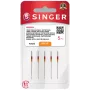 Agulhas de máquina de costura doméstica SINGER modelo 2020 SZ12 BLST tamanho 12, pack de 10 (N202011M1003)