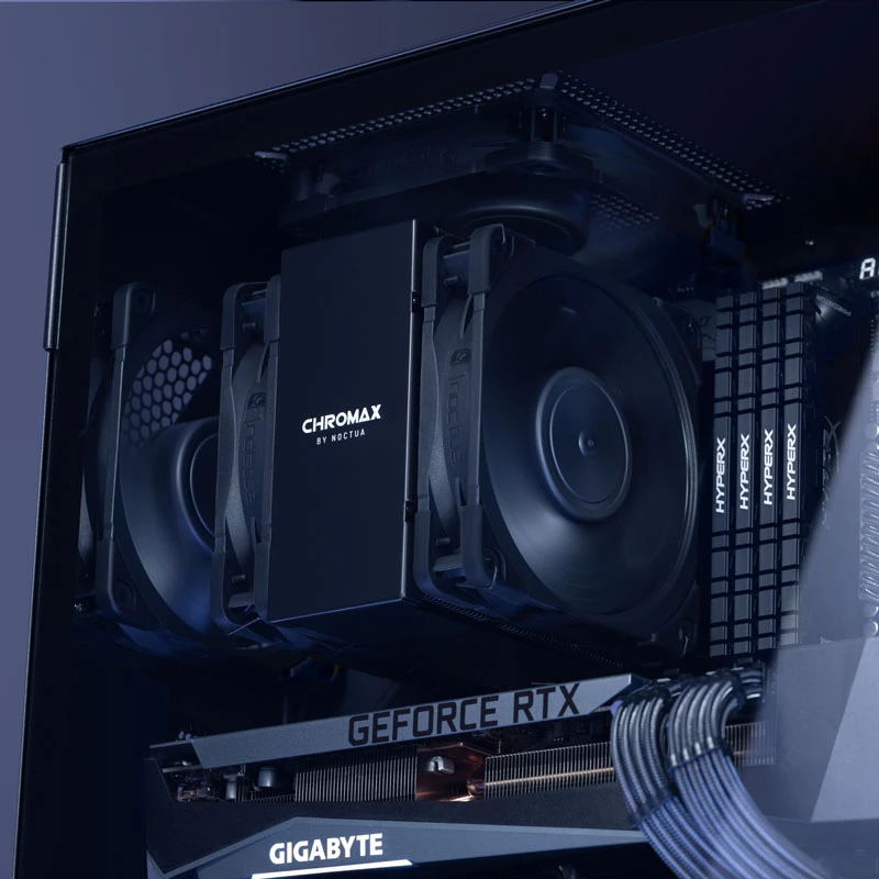 Noctua NA-HC8 chromax.Preto Cobertura do dissipador