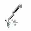 ART RAMM L-35HD suporte de secretária com mola a gás para 1 monitor 17–45 polegadas, USB-A e USB-C
