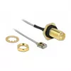 Cabo coaxial DeLOCK 89930 0,2 m SMA MHF I LK preto cinzento