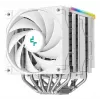 Arrefecedor de ar DeepCool AK620 Digital SE White — duas ventoinhas de 120 mm, 6 heatpipes, PWM, suporte LGA-1700, ecrã integrado