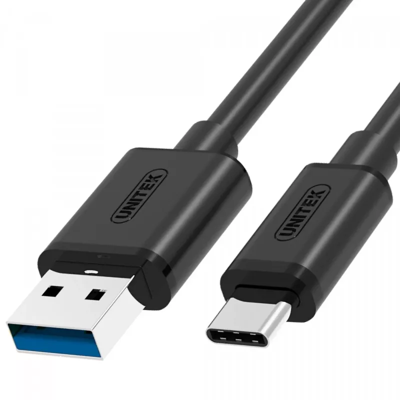 Cabo USB UNITEK Y-C474BK USB 3.2 Gen 1 (3.1 Gen 1) 1 m USB A USB C preto