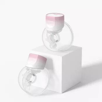 Momcozy S12 Pro bomba de leite elétrica dupla rosa, 180 ml