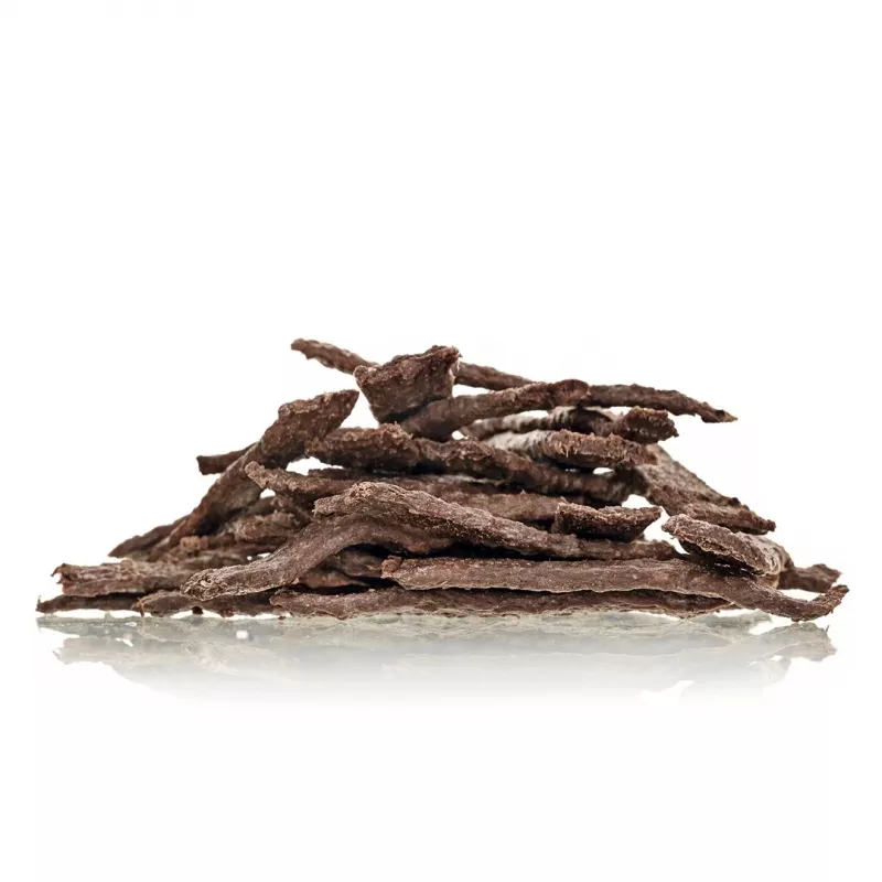 Petiscos para cães PETITTO Monoprotein Beef Strips 400 g — snack hipoalergénico monoproteico de vaca para cães adultos