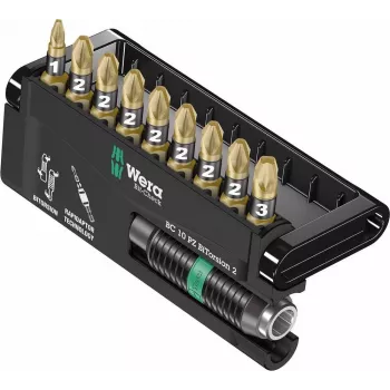 Wera Tools 05347153001 - sextavado - Pozidriv - 1 x 1/4x75 1 x PZ 1x25 7 x PZ 2x25 1 x PZ 3x25 - 25,4 / 4 mm (1 / 10,20cm (4) ) - sextavado (05347153001)