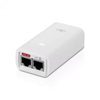 Fonte de alimentação PoE Ubiquiti POE-24-12W-G-WH, 24V, 0,5A, 12W, Gigabit