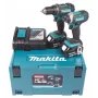 Conjunto de aparafusadora a bateria Makita, 18V, DLX2127MJ