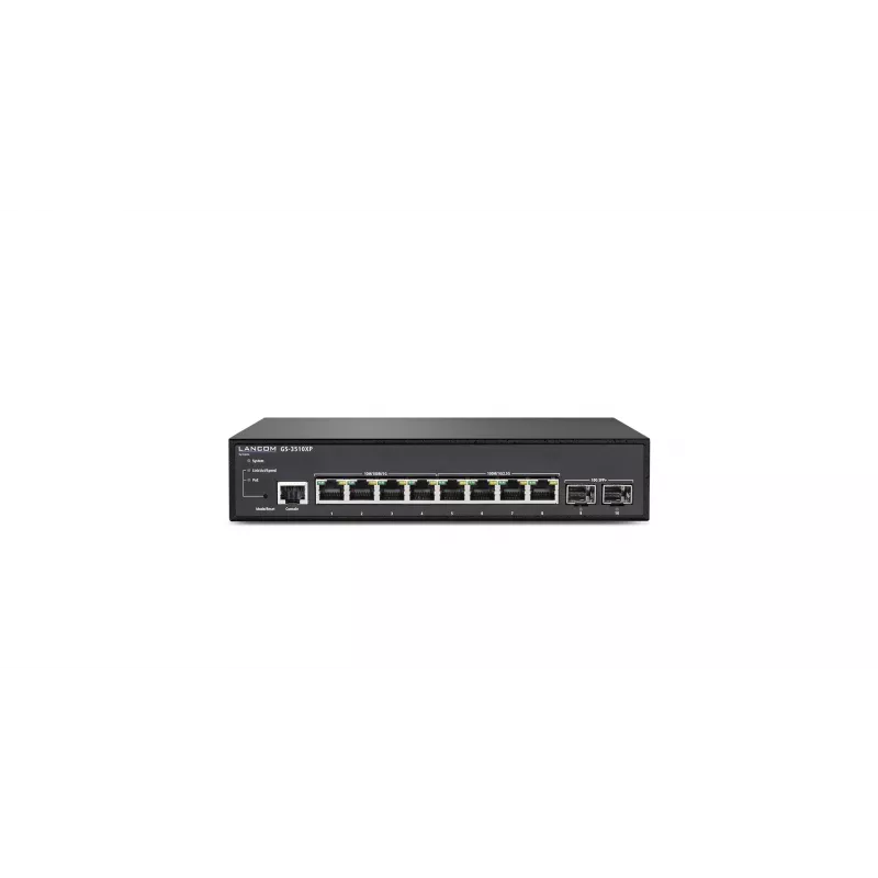 LANCOM GS-3510XP Gerido L2 2.5G Ethernet (100/1000/2500) Power over Ethernet (PoE) 1U preto